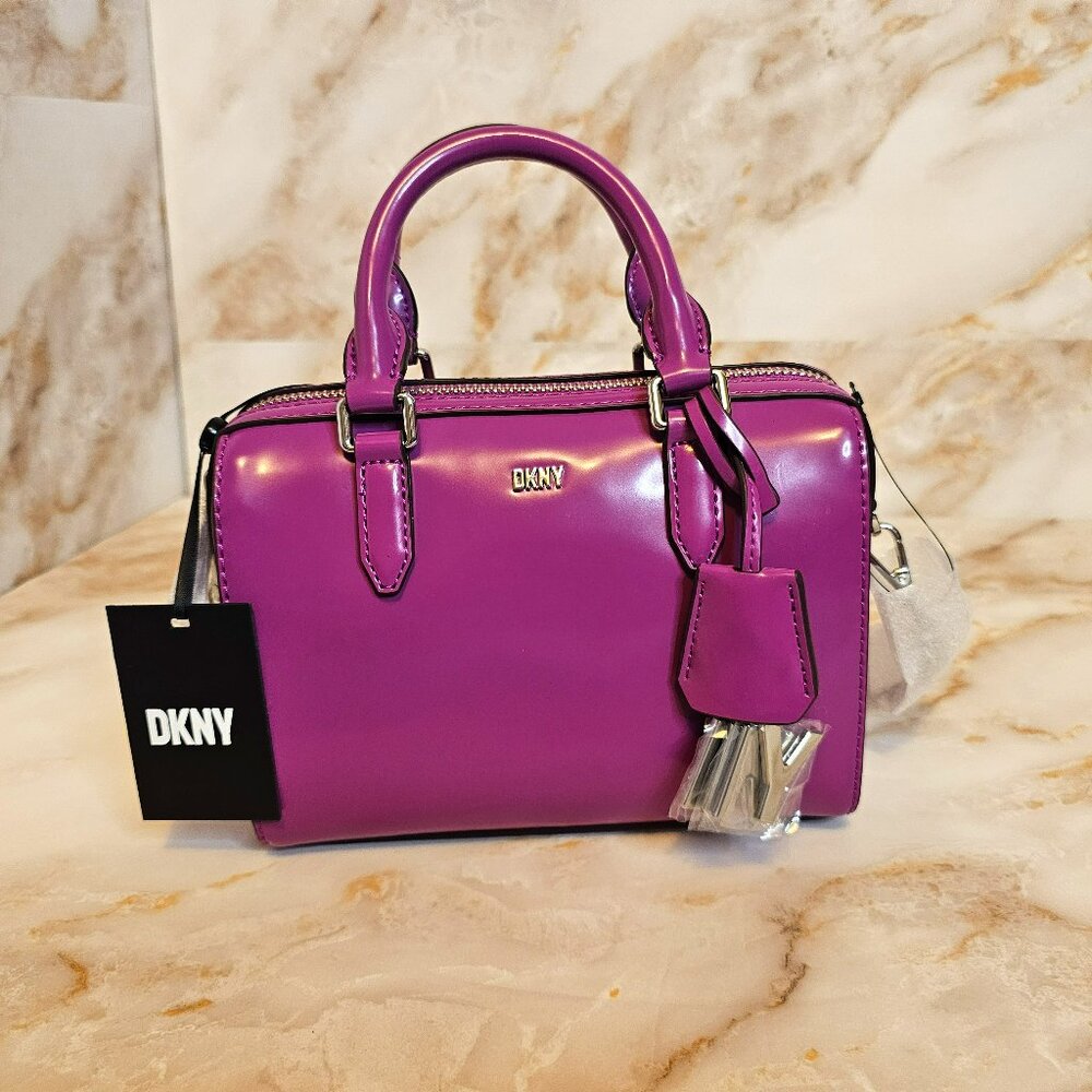 DKNY Paige Mini Duffel, Dark Orchid, NWT